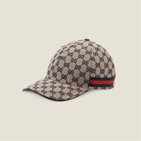 casquette en toile gucci